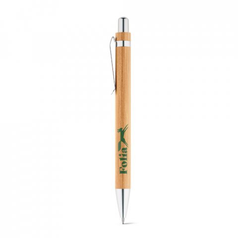 GREENY. Conjunto de esferogr&aacute;fica e lapiseira em bambu - Natural