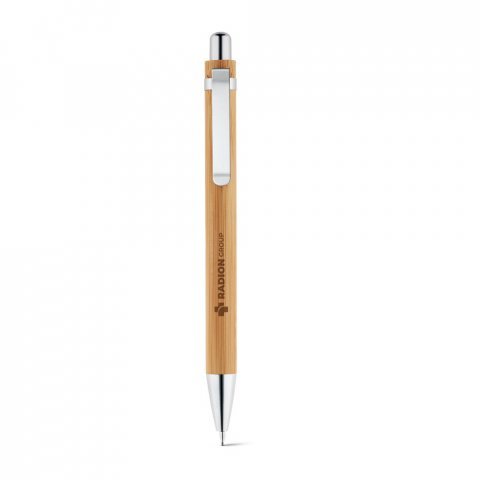 GREENY. Conjunto de esferogr&aacute;fica e lapiseira em bambu - Natural
