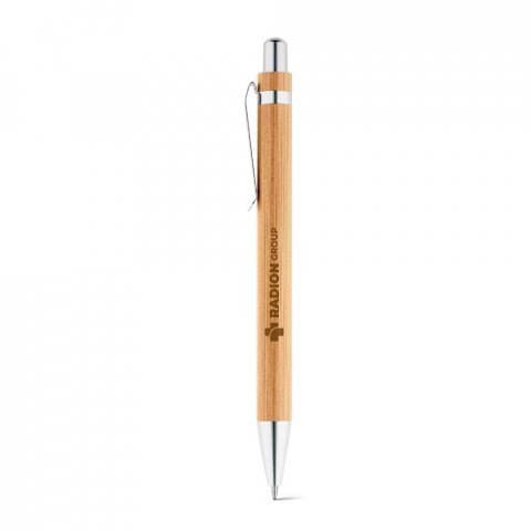 GREENY. Conjunto de esferogr&aacute;fica e lapiseira em bambu - Natural