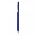 LESLEY METALLIC. Caneta esferogr&aacute;fica em alum&iacute;nio e escrita em azul - Azul
