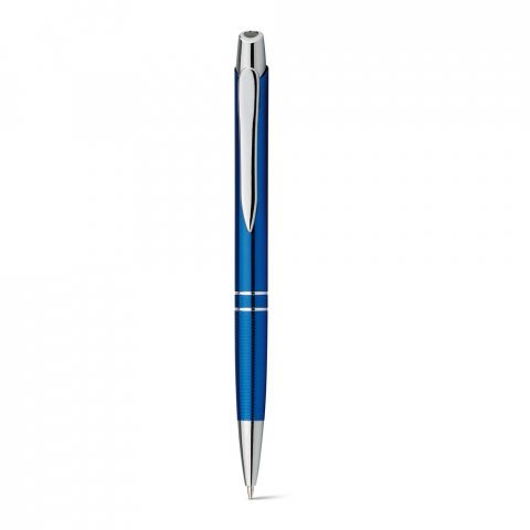 MARIETA METALLIC. Caneta esferogr&aacute;fica em alum&iacute;nio com escrita em azul - Azul royal