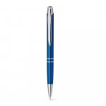 MARIETA METALLIC. Caneta esferogr&aacute;fica em alum&iacute;nio com escrita em azul - Azul royal