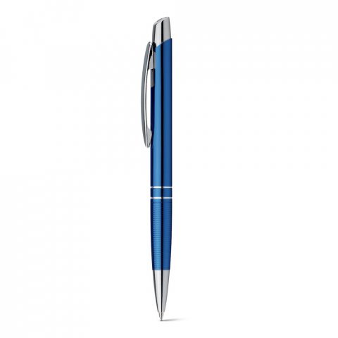 MARIETA METALLIC. Caneta esferogr&aacute;fica em alum&iacute;nio com escrita em azul - Azul royal