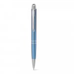 MARIETA METALLIC. Caneta esferogr&aacute;fica em alum&iacute;nio com escrita em azul - Azul claro