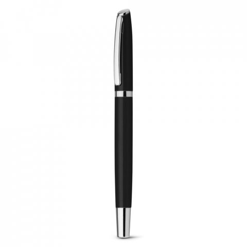 LANDO ROLLER. Caneta roller em alum&iacute;nio com escrita em azul - Preto