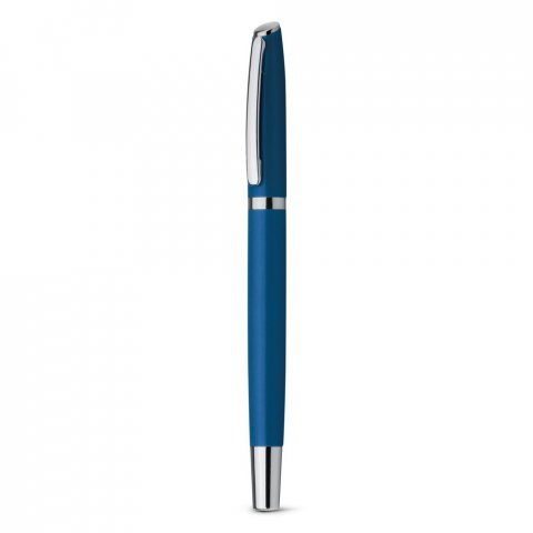 LANDO ROLLER. Caneta roller em alum&iacute;nio com escrita em azul - Azul