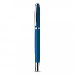 LANDO ROLLER. Caneta roller em alum&iacute;nio com escrita em azul - Azul