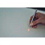 LAPOINT. Caneta esferogr&aacute;fica multifun&ccedil;&otilde;es em metal com escrita em azul - Cromado satinado