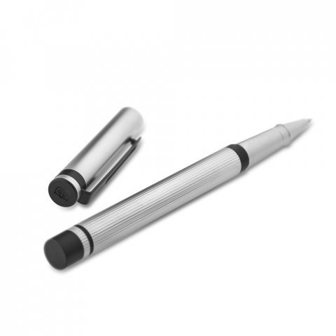 STAIN. Roller STAIN em metal - Cromado satinado
