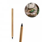 INFINITY. Caneta sem tinta em bambu com ponta de liga met&aacute;lica