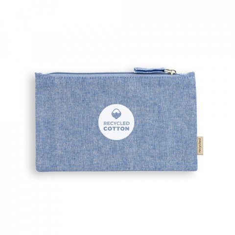 MILLIE. Bolsa multifun&ccedil;&otilde;es em 70% algod&atilde;o reciclado e 30% poli&eacute;ster reciclado (140 g/m&sup2;) - Azul