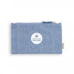 MILLIE. Bolsa multifun&ccedil;&otilde;es em 70% algod&atilde;o reciclado e 30% poli&eacute;ster reciclado (140 g/m&sup2;) - Azul