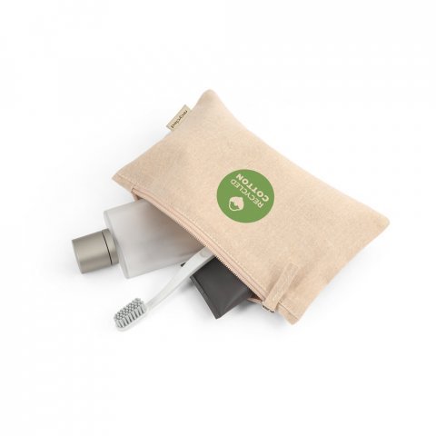MILLIE. Bolsa multifun&ccedil;&otilde;es em 70% algod&atilde;o reciclado e 30% poli&eacute;ster reciclado (140 g/m&sup2;) - Natural