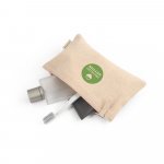 MILLIE. Bolsa multifun&ccedil;&otilde;es em 70% algod&atilde;o reciclado e 30% poli&eacute;ster reciclado (140 g/m&sup2;) - Natural