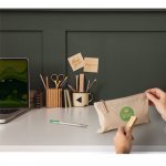 MILLIE. Bolsa multifun&ccedil;&otilde;es em 70% algod&atilde;o reciclado e 30% poli&eacute;ster reciclado (140 g/m&sup2;)
