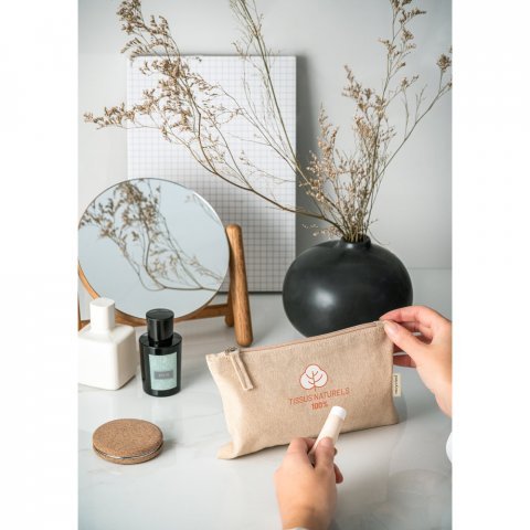 MILLIE. Bolsa multifun&ccedil;&otilde;es em 70% algod&atilde;o reciclado e 30% poli&eacute;ster reciclado (140 g/m&sup2;)