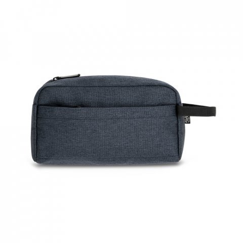 REPURPOSE BAG. Bolsa de cosm&eacute;ticos em poli&eacute;ster reciclado 600D - Azul
