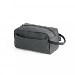 REPURPOSE BAG. Bolsa de cosm&eacute;ticos em poli&eacute;ster reciclado 600D - Cinza
