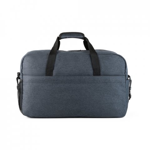 REPURPOSE SPORTS. Bolsa esportiva em poli&eacute;ster reciclado 600D de alta densidade com fundo em placa semi-r&iacute;gida (31 L) - Azul
