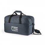 REPURPOSE SPORTS. Bolsa esportiva em poli&eacute;ster reciclado 600D de alta densidade com fundo em placa semi-r&iacute;gida (31 L) - Azul