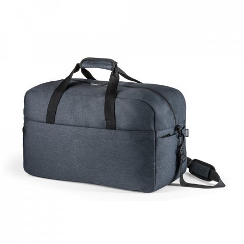 REPURPOSE SPORTS. Bolsa esportiva em poli&eacute;ster reciclado 600D de alta densidade com fundo em placa semi-r&iacute;gida (31 L) - Azul