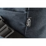 REPURPOSE SPORTS. Bolsa esportiva em poli&eacute;ster reciclado 600D de alta densidade com fundo em placa semi-r&iacute;gida (31 L) - Azul