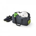 REPURPOSE SPORTS. Bolsa esportiva em poli&eacute;ster reciclado 600D de alta densidade com fundo em placa semi-r&iacute;gida (31 L) - Azul