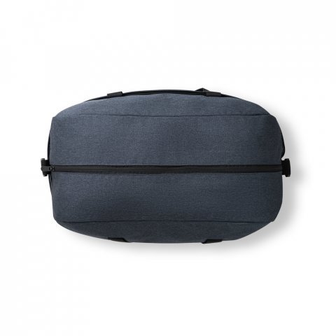 REPURPOSE SPORTS. Bolsa esportiva em poli&eacute;ster reciclado 600D de alta densidade com fundo em placa semi-r&iacute;gida (31 L) - Azul