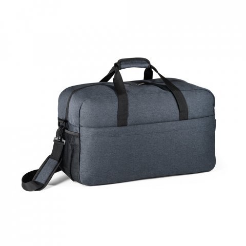 REPURPOSE SPORTS. Bolsa esportiva em poli&eacute;ster reciclado 600D de alta densidade com fundo em placa semi-r&iacute;gida (31 L) - Azul