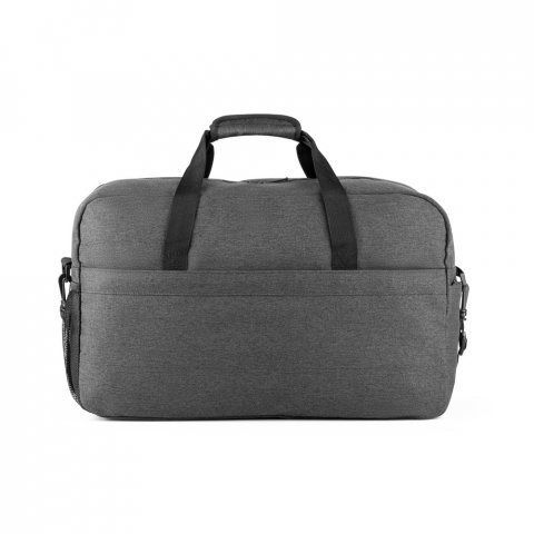 REPURPOSE SPORTS. Bolsa esportiva em poli&eacute;ster reciclado 600D de alta densidade com fundo em placa semi-r&iacute;gida (31 L) - Cinza