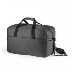 REPURPOSE SPORTS. Bolsa esportiva em poli&eacute;ster reciclado 600D de alta densidade com fundo em placa semi-r&iacute;gida (31 L) - Cinza