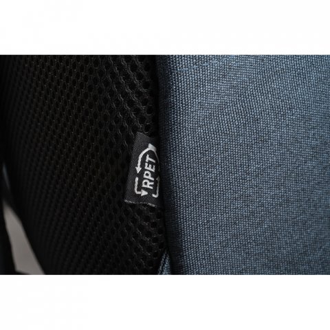 REPURPOSE BACKPACK. Mochila para notebook (15.6") em poli&eacute;ster reciclado 600D de alta densidade (12 L) - Azul