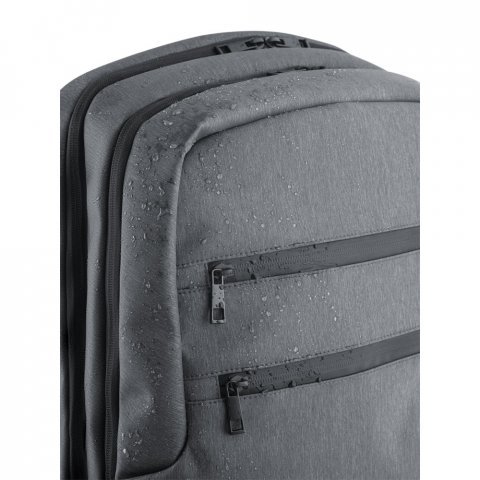 BROOKLYN. Mochila para notebook 15" em Nylon 2Tone imperme&aacute;vel - Cinza claro
