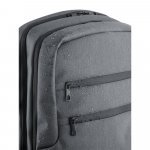 BROOKLYN. Mochila para notebook 15" em Nylon 2Tone imperme&aacute;vel - Cinza claro