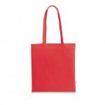 CAIRO. Sacola em 70% algod&atilde;o reciclado e 30% poli&eacute;ster reciclado (180 g/m&sup2;) sem tingimento - Vermelho