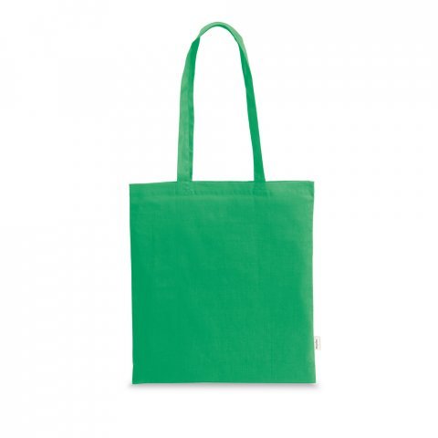 CAIRO. Sacola em 70% algod&atilde;o reciclado e 30% poli&eacute;ster reciclado (180 g/m&sup2;) sem tingimento - Verde