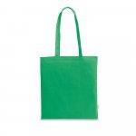 CAIRO. Sacola em 70% algod&atilde;o reciclado e 30% poli&eacute;ster reciclado (180 g/m&sup2;) sem tingimento - Verde