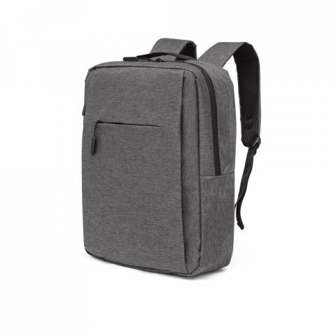 CRETA. Mochila para notebook (15.6") em 300D de alta densidade (15 L) - Cinza escuro
