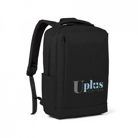 WLLINGTON. Mochila para notebook (15.6") com 2 divis&oacute;rias almofadadas, em 300D de alta densidade (14 L) - Preto