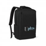 WLLINGTON. Mochila para notebook (15.6") com 2 divis&oacute;rias almofadadas, em 300D de alta densidade (14 L) - Preto