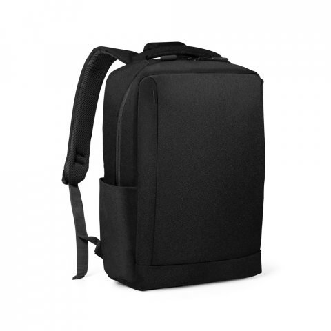 WLLINGTON. Mochila para notebook (15.6") com 2 divis&oacute;rias almofadadas, em 300D de alta densidade (14 L) - Preto