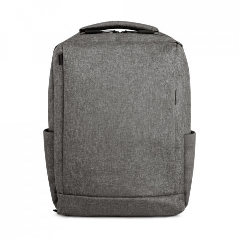 WLLINGTON. Mochila para notebook (15.6") com 2 divis&oacute;rias almofadadas, em 300D de alta densidade (14 L) - Cinza