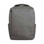 WLLINGTON. Mochila para notebook (15.6") com 2 divis&oacute;rias almofadadas, em 300D de alta densidade (14 L) - Cinza