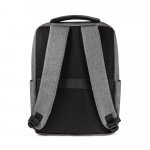 WLLINGTON. Mochila para notebook (15.6") com 2 divis&oacute;rias almofadadas, em 300D de alta densidade (14 L) - Cinza