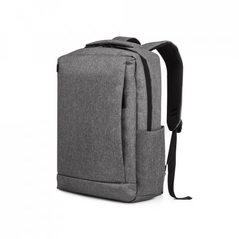 WLLINGTON. Mochila para notebook (15.6") com 2 divis&oacute;rias almofadadas, em 300D de alta densidade (14 L) - Cinza