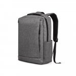 WLLINGTON. Mochila para notebook (15.6") com 2 divis&oacute;rias almofadadas, em 300D de alta densidade (14 L) - Cinza