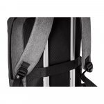 WLLINGTON. Mochila para notebook (15.6") com 2 divis&oacute;rias almofadadas, em 300D de alta densidade (14 L) - Cinza