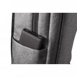 WLLINGTON. Mochila para notebook (15.6") com 2 divis&oacute;rias almofadadas, em 300D de alta densidade (14 L) - Cinza