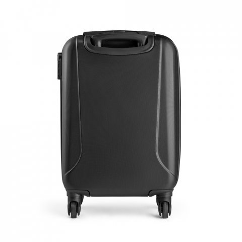COIMBRA. Mala de viagem executivo em ABS e 600D com 4 rodas duplas e interior forrado (33 L) - Preto