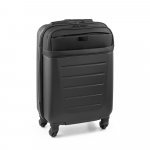 COIMBRA. Mala de viagem executivo em ABS e 600D com 4 rodas duplas e interior forrado (33 L) - Preto